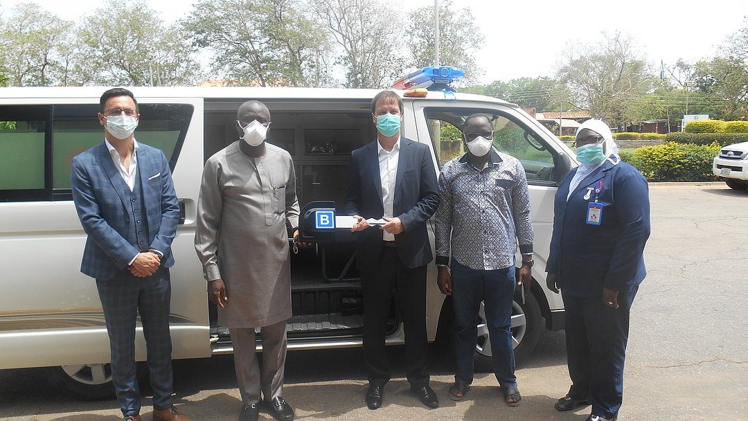 JULIUS BERGER DONATES AMBULANCE TO UATH