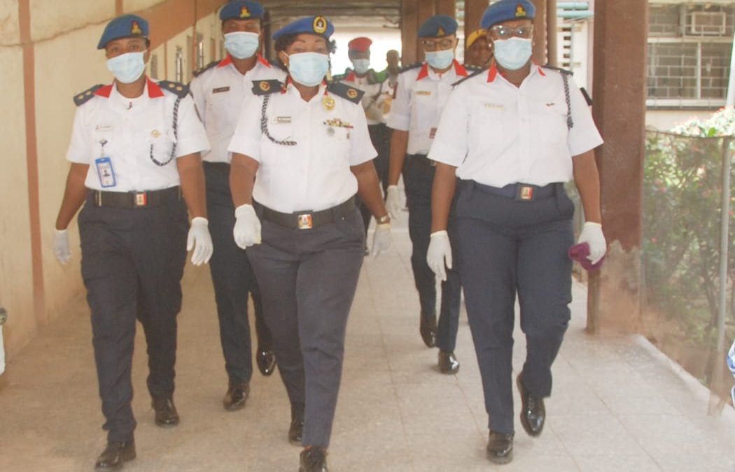 NSCDC FEMALE SQUAD VISITS UATH